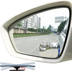 Slim Square Blind Spot Mirror, HD Glass Frameless Convex Rear View Mirror, Pack of 2