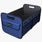 Car Trunk Organizer - 75L Collapsible Trunk Organizer with Reinforced Handles for Groceries, Trunk Storage Organizers for SUV Auto Truck Van with Non Slip Bottom (Blue)