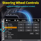 7" Wireless Double Din Car Stereo Apple Car Play Radio Carplay Android Auto QLED Touch Screen, Bluetooth 5.3 Audio Receivers, 1080P Backup Camera, 4.2 Channel Outputs 240W, 2 Subwoofer, FM/AM, SWC