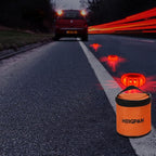 GP903B Rechargeable LED Road Flares 3 Pack, USB-C Emergency Warning Lights with Magnetic Base, 9 Modes Flashing Beacon for Car Truck Boat – No Batteries Needed