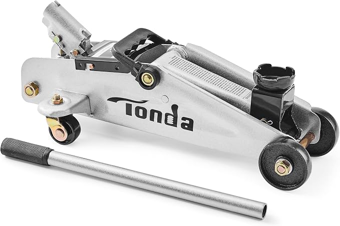 Floor Jack, Hydraulic Portable Car Lift Jack, 2 Ton (3,800 lb) Capacity, Silver