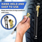 Pencil Tire Pressure Gauge - 12 Pack - Bulk Heavy Duty 0-50 PSI Hard Polymer Pen Mechanical Air Gauge for Cars, Trucks, Motorcycles, Bicycles - for Replacement Roadside Emergency Kit