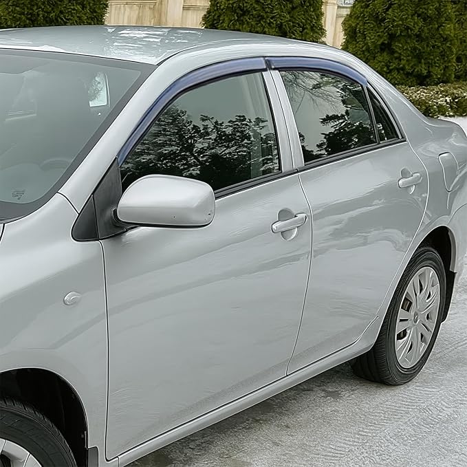 Window Rain Guards for Toyota Corolla 2009 2010 2011 2012 2013, Out-Channel Window Visors Vent Wind Deflectors-4PCS