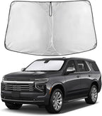 Windshield Sunshade Compatible for Chevrolet Tahoe 2021-2024 2025 2026, Sun Visor for Front Windshield & Window Sun Shade Cover, UV Heat Blocker & Protector, Car Accessories