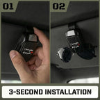 2 Pack Sunglasses Holder for Car, I Love You Drive Safe One-Handed-Operation Visor Sunglass Holder Clip