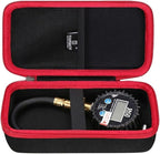 Hard Storage Case for JACO Superior Products/TIRETEK/AetralYB/ETENWOLF/VONDIOR Tire Pressure Gauge,Travel Case for Professional Accuracy - 100/200 PSI (Box for Sale) (Black & Red)