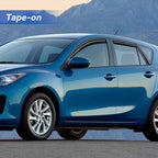 Window Visors Rain Guards Shield for 2010 2011 2012 2013 Mazda 3 Hatchback, Out-Channel Window Vent Wind Deflectors Visors Shades for 10 11 12 13 Mazda 3 Hatchback (NOT for Mazda 3 Sedan)