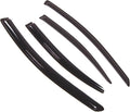 WD2-369 Dark Smoke 4 Pcs Set Window Visor (Outside Mount) Deflector Rain Guard Compatible with 2005-2010 Pontiac G6