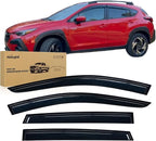 Window Visors for Subaru Crosstrek 2024 2025, Out-Channel Window Wind Deflectors Rain Guards -4PCS
