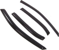 WD2-418RM Dark Smoke 4 Pcs Set Window Visor (Outside Mount) Deflector Rain Guard Compatible with 2007-2011 Toyota Camry Sedan