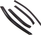 WD2-418RM Dark Smoke 4 Pcs Set Window Visor (Outside Mount) Deflector Rain Guard Compatible with 2007-2011 Toyota Camry Sedan