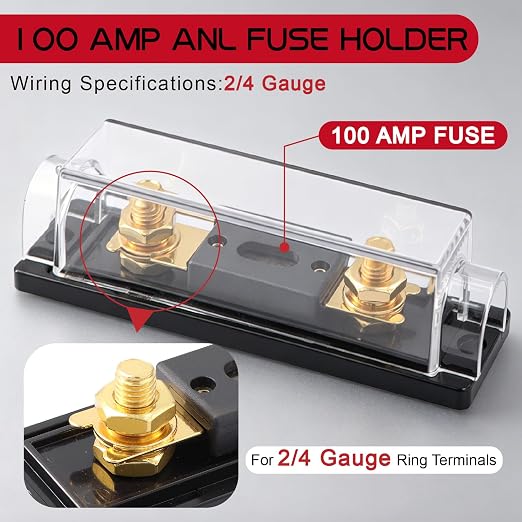 4 Gauge Dual Amp Wiring Kit Make Connections and Bring Power to Your Radio,Subwoofers and Speakers