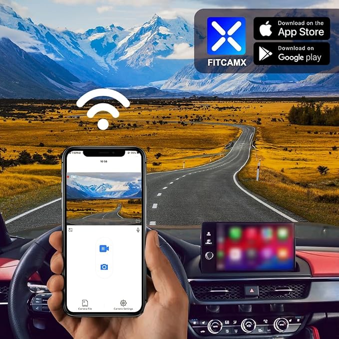 Front 4K+Rear 1080P Dash Cam for 2025-2026 Acura ADX (HD2-6350), Integrated OEM Style, 2 Way HD Video, Built-in WiFi & APP, Loop Recording, Collision Detection, Easy to Set, 128GB Card