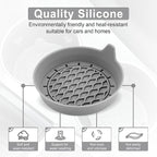 Car Cup Holder Coaster, Silicone Cup Holder Insert, Universal Non-Slip Cup Holders, Car Accessories Interior for Women and Man 4 Pack Gray