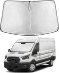 Windshield Sunshade Compatible for Ford ETransit 2022-2024 2025 2026, Sun Visor for Front Windshield & Window Sun Shade Cover, UV Heat Blocker & Protector, Car Accessories