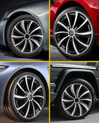 Hubcaps,15 inch hubcaps Set of 4, Wheel Rim Cover ABS Material, Snap On Car Truck SUV Replacement, for Toyota Camry Nissan Mazda etc