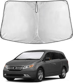 Windshield Sunshade Compatible for Honda Odyssey 2011-2015 2016 2017, Sun Visor for Front Windshield & Window Sun Shade Cover, UV Heat Blocker & Protector, Car Accessories