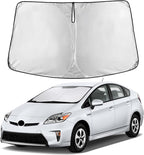 Windshield Sunshade Compatible for Toyota Prius Hatchback 2010-2013 2014 2015, (Not for Prius C or Prius V) Sun Visor for Front Window Sun Shade Cover, UV Heat Protector, Car Accessories