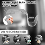 Car Seat Hooks for Purses and Bags, 4 Pack Car Purse Holder for Grocery Bag Handbag Clothes, Metal Headrest Hooks Covered by Leather, Gray