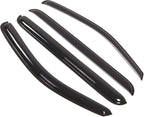 WD2-350 Dark Smoke 4 Pcs Set Window Visor (Outside Mount) Deflector Rain Guard Compatible with 2005-2012 Nissan Pathfinder