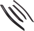 WD2-689 Dark Smoke 4 Pcs Set Window Visor (Outside Mount) Deflector Rain Guard Compatible with 2005-2011 Cadillac STS