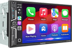 7" QLED Double Din Car Stereo - Wireless Apple CarPlay & Android Auto, 240W 4.2CHN, SWC, Bluetooth, FM/AM Car Radio, 2 Subwoofers Outputs, Backup Camera