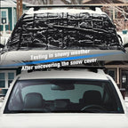 Extra Large Windshield Cover for Ice and Snow, Upgraded Thicken Oxford Car Windshield Cover Best for Ice, Frost & Snow Removal Windshield Snow Cover for All Weather (71x47 Inches)
