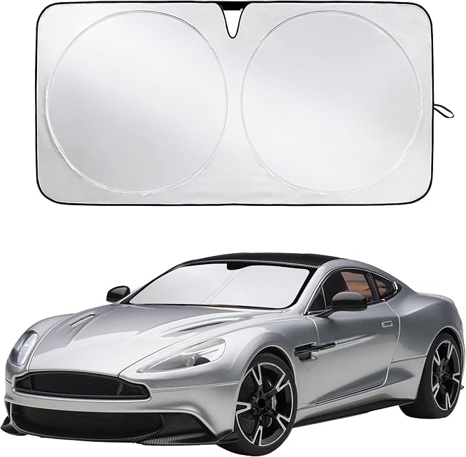 Windshield Sunshade for Aston Martin Vanquish, Vanquish S 2014-2016, 2017, 2018 Sun Visor for Front Window Sun Shade Cover, UV Blocker & Protector, Car Accessories