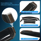 in-Channel Rain Guards for Kia Forte 2019 2020 2021 2022 2023 2024 2025, Vent Window Visors, Original Window Deflectors-4PCS