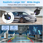 [for Portable Car Radio] 4 Pin Upgrade AHD 1080P Backup Camera, Camera for Carplay Screen 2.5mm Jack Backup Camera 2.5mm Jack Dash Cam Reverse Camera Cable,23 Ft 4 Pin to 2.5mm Male Plug