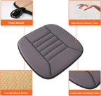 Car Seat Cushion with 1.2inch Comfort Memory Foam, Seat Cushion for Car and Office Chair (Dark Grey)