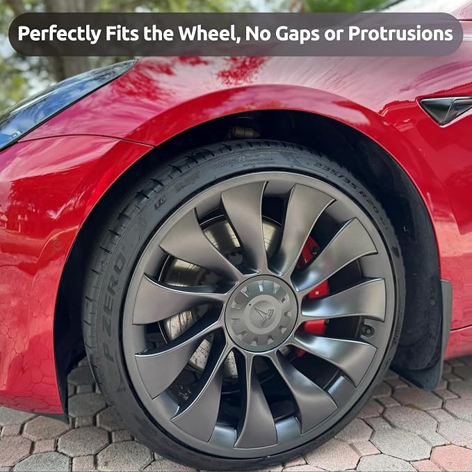 Rim Protector for Tesla 2017-2023 Model 3 Performance 20 Inch Überturbine Wheels All-in-one Car Tire Trim Rings Rim Case Hubcaps Wheel Cover Model 3 Performance Accessories