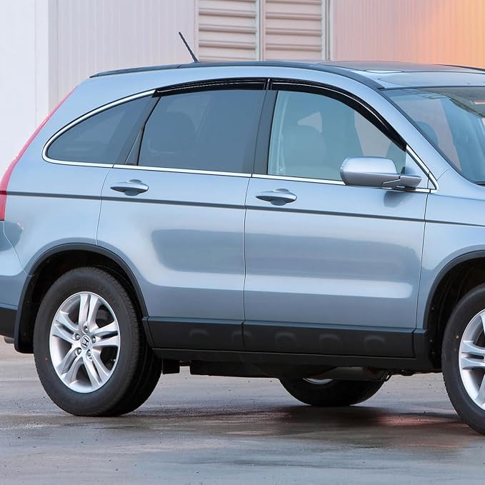 Window Visors for Honda CR-V(CRV) 2007 2008 2009 2010 2011, Out-Channel Window Wind Deflectors Rain Guards -4PCS