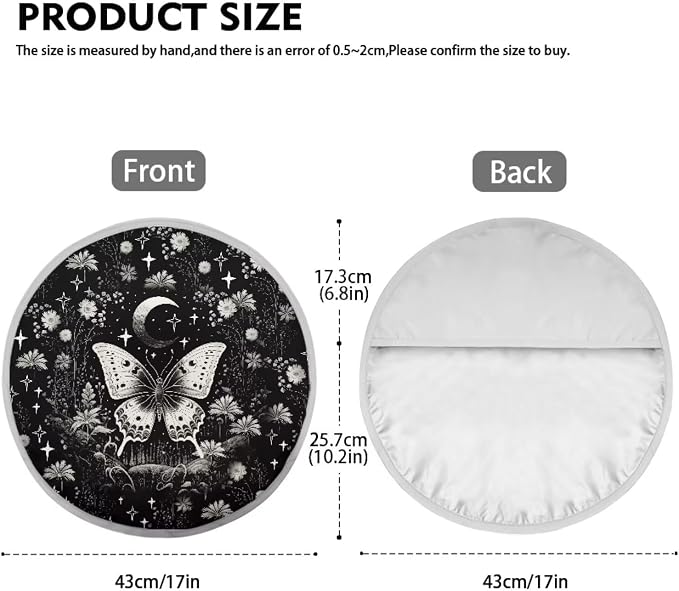 Butterfly Car Steering Wheel Cover Shade Cover, Cooling Steering Wheel Sun Block Anti-Heat Aluminum Foil Steering Wheel Sun Heat Shield for SUV Truck Van