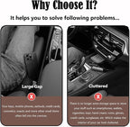 Seat Gap Storage Box for Your Car,Trucks, Auto Seat Gap Filler Organizer 2 Pack, Fill the Gap Space Between the Console and Side Seats, Universal Car Accessories Gap Storage Organizer, Brown