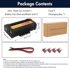 3000W Power Inverter 12v Inverter to 110V DC to AC Converter, 2 x AC Outlets and 2 x 2A USB Car Adapter Power inverters for Vehicles Camping Outdoor Yacht RV