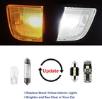 16 Pcs Super Bright 6000K White LED Interior Light: Bulbs Kit Package for 2011-2015 2016 2017 2018 2019 2020 2021 Toyota Sienna Lighting Package Kit Includes Light Accessories+ and Install Tool