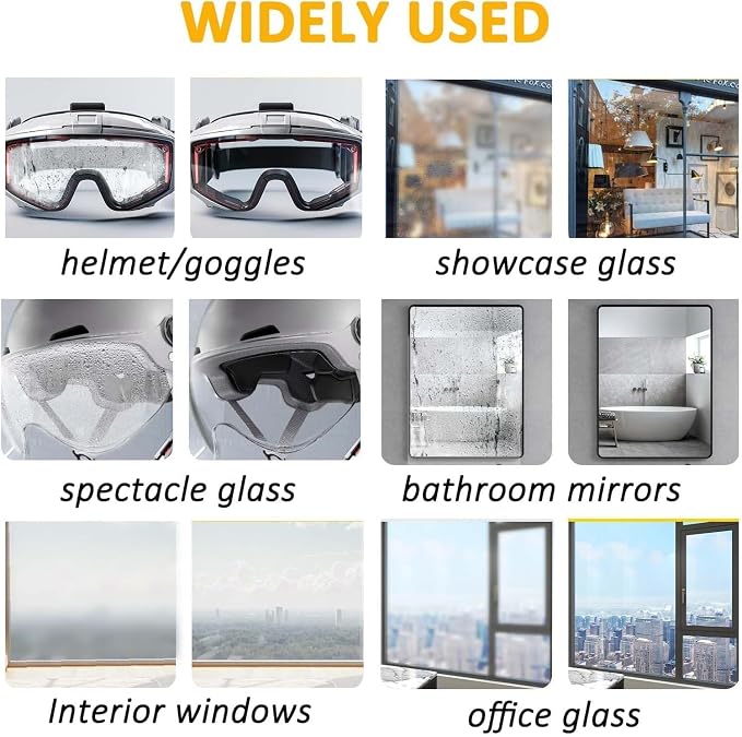 Micro-Molecular Anti-Fog Coating Agent Wiper, Magic Gem Coating Glass, Anti Fog For Car Windshield, Antifog Car Windshield, Anti Fog Glass Coating for Car Windshield Windows Mirrors (3PCS)