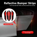 4 PCS Car Door Edge Guard Sticker, Reflective Safety Warning Car Door Protective Strips, Thickened Anti-collision Paint Protector, Universal for Most Vehicles (Red)