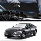 Custom Fit Mazda 6 Windshield Sunshade for Mazda 6 2014-2021 Mazda6 Accessories Front Window Shades Cover for Windshield Sun Visor Protector 210T Reflector Block Heat Protector Blocks UV Rays