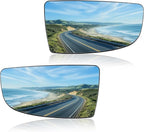 Driver and Passenger Lower Side Mirror Glass Compatible with 2015-2025 Ford Transit 150 250 350 2023-2025 E-Transit Replace BK3Z-17K707-A BK3Z17K707A
