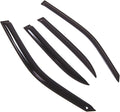 WD2-695 Dark Smoke 4 Pcs Set Window Visor (Outside Mount) Deflector Rain Guard Compatible with 1990-1996 Infiniti Q45