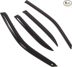 Outside Mount Window Vent Visors Rain Guards Compatible with Infiniti Q45 1997-2001 | Side Window Wind Deflectors Rain Shields | Smoke Tinted, 4 Pcs Set, DGWV-695-2