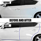 13.1Ft (4M) Car Door Edge Guards, Rubber U Shape Automotive Door Entry Guard Protector Strip, No Glue Required, Universal Vehicle Doors Edge Trim, Exterior Car Accessories (Blue, 13.1FT)
