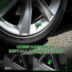 12PCS Tire Valve Stem Caps, Car Exterior Accessories, Aluminum Alloy Valve Cover Universal for Cars, Trucks, Motorcycles and Bicycles (Green)