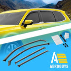 Extra Durable Window Deflectors in-Channel Window Visors Rain Guards Fit for Kia Telluride 2020-2026, Sun Visors, Wind Vent for Shades, Exterior Car Accessories - 4pcs. AG0770