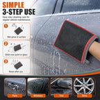 Clay Mitt for Car Detailing, No Scratch Reusable Magic Clay Bar Glove, Microfiber Auto Cleaning Supplies for Removing Debris from Paint, Glass, Wheels, Windshield(Red)