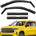 Extra Durable Window Deflectors In-Channel Window Visors Rain Guards Fit for Chevy Tahoe/Cadillac Escalade/GMC Yukon 2021-2026, Sun Visors, Wind Vent for Shades, Exterior Car Accessories- 4 pcs.AG0524