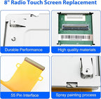 8" DJ080PA-01A LCD Touch Screen Replacement, Digitizer Screen Radio, Compatible withs Chevy, Suburban, Tahoe, Colorado, Silverado, GMC Yukon, Canyon, Sierra, Acadia.etc Mylink 8-inch Touchscreen