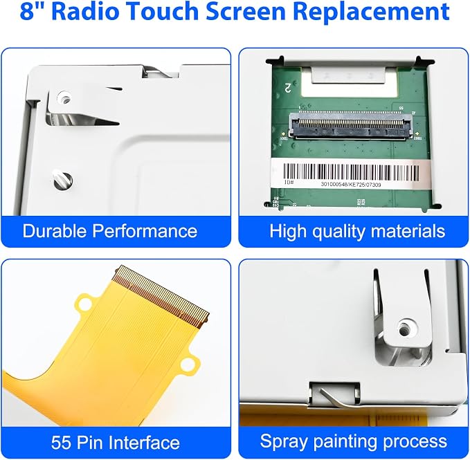 8" DJ080PA-01A LCD Touch Screen Replacement, Digitizer Screen Radio, Compatible withs Chevy, Suburban, Tahoe, Colorado, Silverado, GMC Yukon, Canyon, Sierra, Acadia.etc Mylink 8-inch Touchscreen